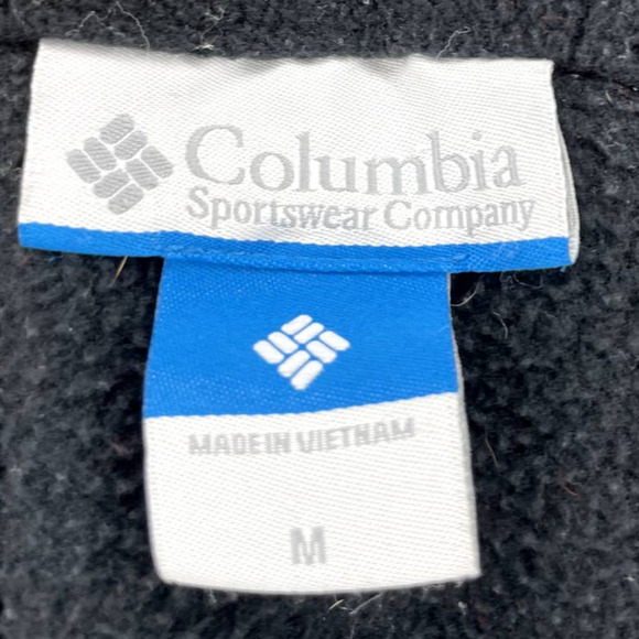 Columbia Fleece Jacket Womens Medium M Black Classic Full Zip Long Sleeve - Picture 10 of 12